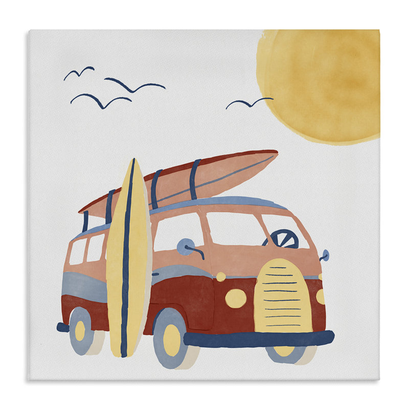 «Summer Surf Bus» par Carrie Cantwell, H 30 po x l 30 po