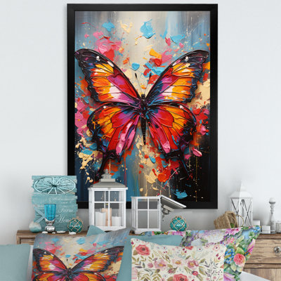 Papillon Pop Art Papilio I - salon d'art mural papillon