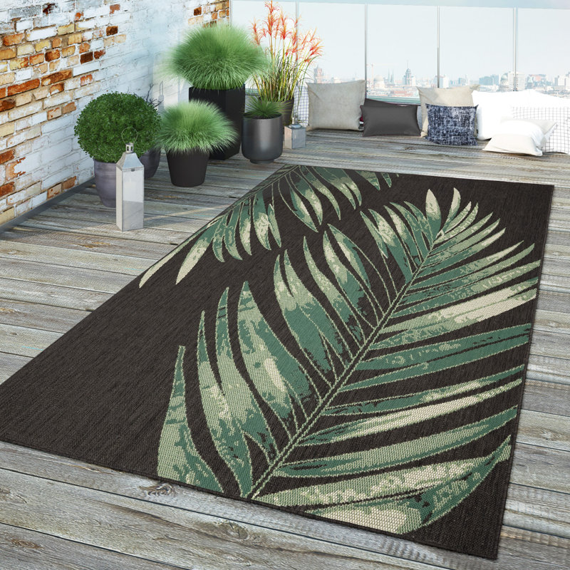 Sherika Machine Woven Floral Area Rug, Rectangle 6'7" x 9'6"