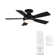 Odyssey 5- Blade Smart Flush Mount Ceiling Fan with Remote Control and LED Light Kit Included