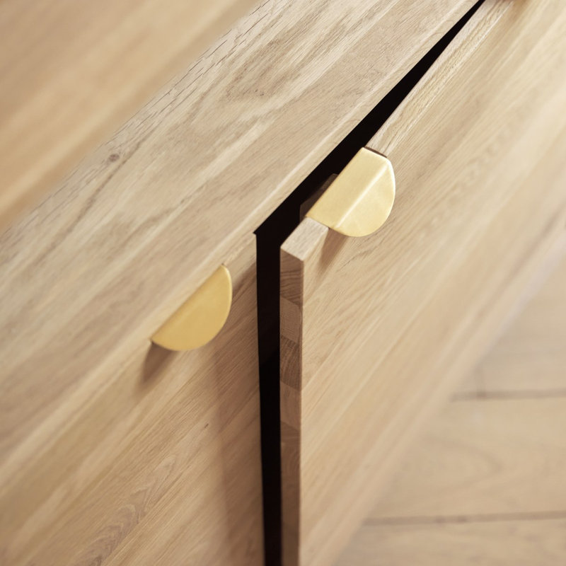 Pola 64.96'' W Solid Wood Sideboard