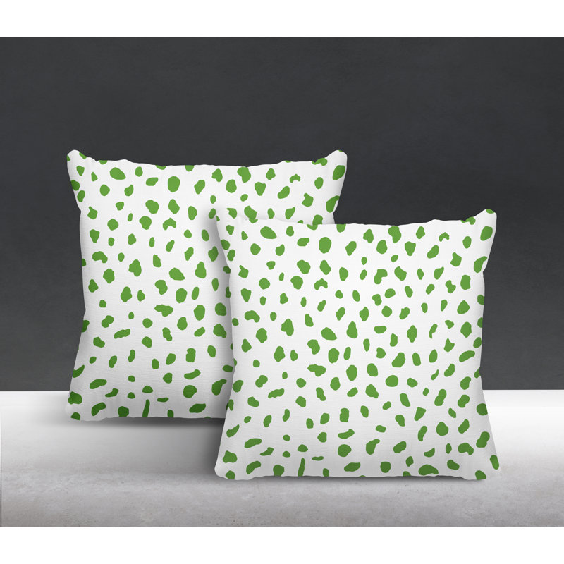 Coussin décoratif intérieur / extérieur, L 19 po x H 19 po, Chartreuse