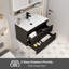 Meuble-lavabo simple Sharee avec comptoir d'évier, robinet et drain en alliage de zinc, certificat EPA-1074966468-1074966469