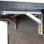 Îlot de cuisine avec rangement pour poubelles, abattant pliable, tablette réglable, support à épices, tablettes à roulettes, support - brun