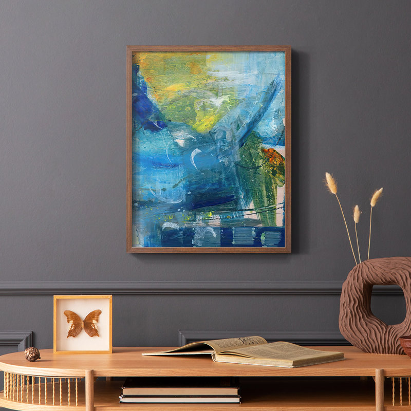 Spring Winds IV Framed Print - Solid Wood, Brown, 14" H x 11" W