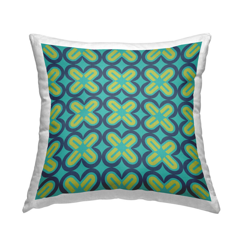 Housse et insert de coussin décoratif en polyester, Vert