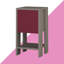 Atharv Bedside Table with Drop-Door Storage and Open Shelf for Versatile Living-36035519