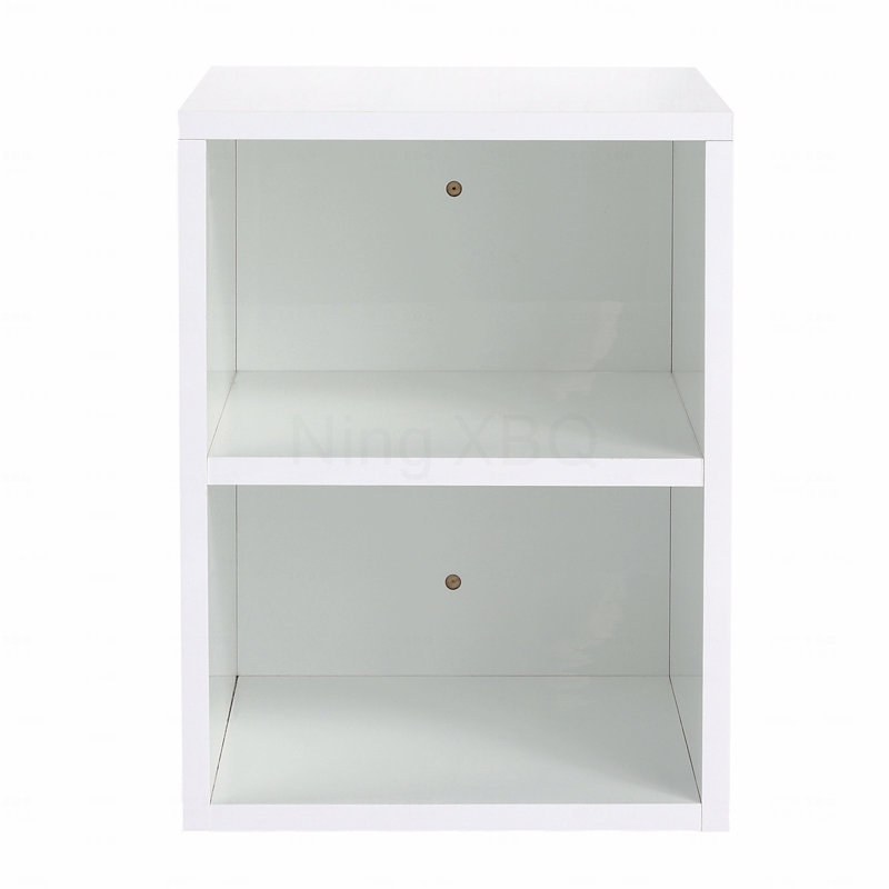 12 Inch Small Wall Mounted Storage Shelves, Suitable For Small Bathroom, Glossy White