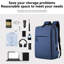 Sac à dos pour ordinateur portable de 15,6 pouces, ordinateurs portables professionnels de voyage avec port de charge USB, sac d'ordinateur scolaire pour enfants et femmes
