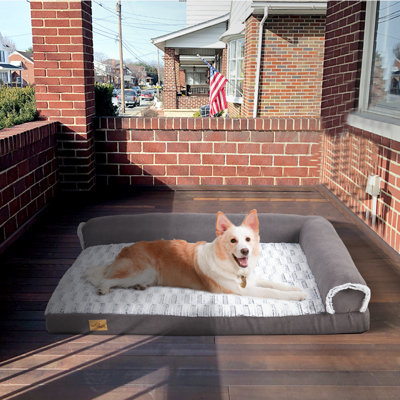 Orthopedic Memory Foam Fleece Pet Bed