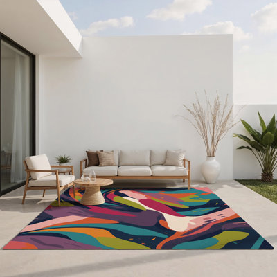 Tapis d'intérieur et d'extérieur Illusion chromatique