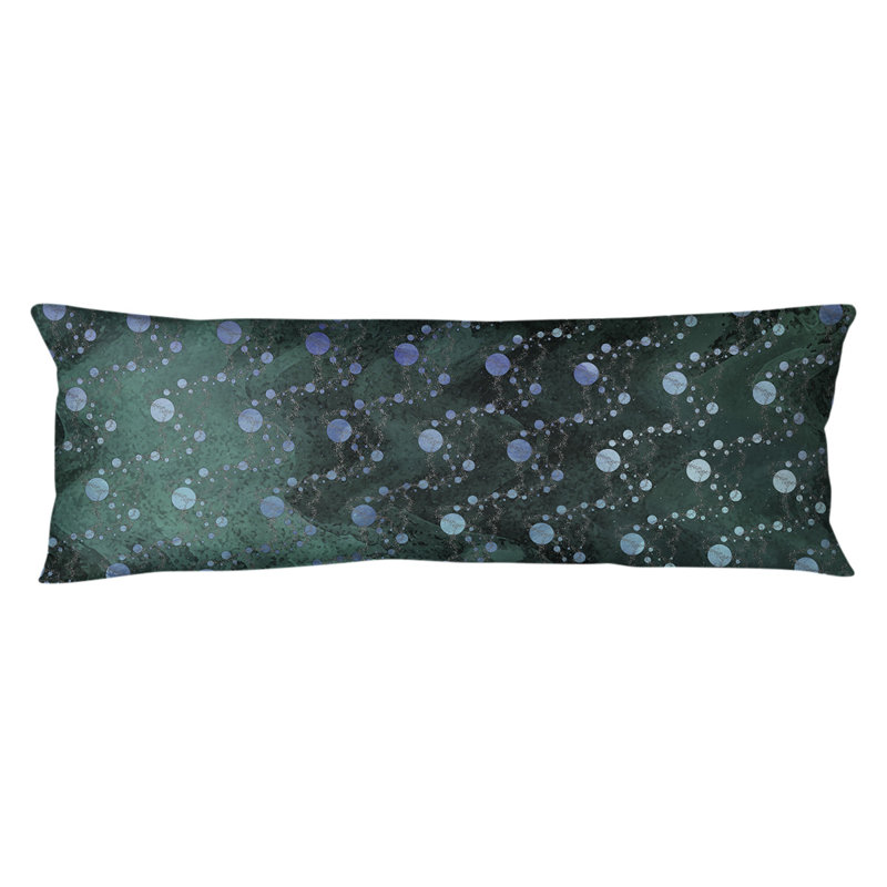 Coussin lombaire stars pois points, Bourre en polyester, Dégradé vert