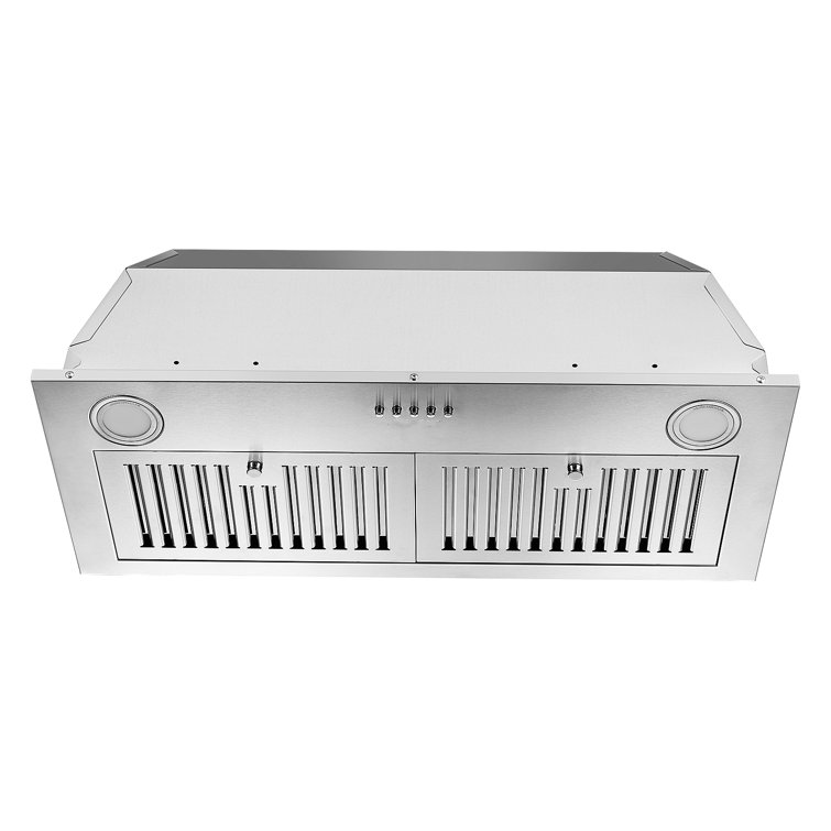 SNDOAS 30" Stainless Steel 600 CFM Convertible Insert Range Hood with Baffle Filter