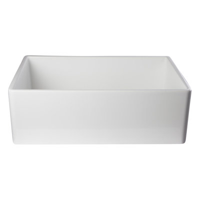 29.88'' L Farmhouse / Apron Single Bowl Fireclay Kitchen Sink
