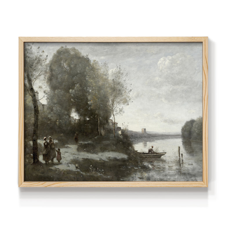 Paysages rétro-Cccxci-reproduction encadrée, Naturel, H 22 po x l 28 po