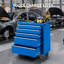 Coffre à outils mobile à 5 tiroirs avec poignée latérale et serrure, chariot à outils roulant en métal avec glissières à roulement à billes pour garage et atelier de réparation automobile, bleu-379076960