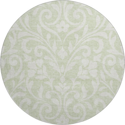 Premium Machine Washable Prisco Aloe Rug