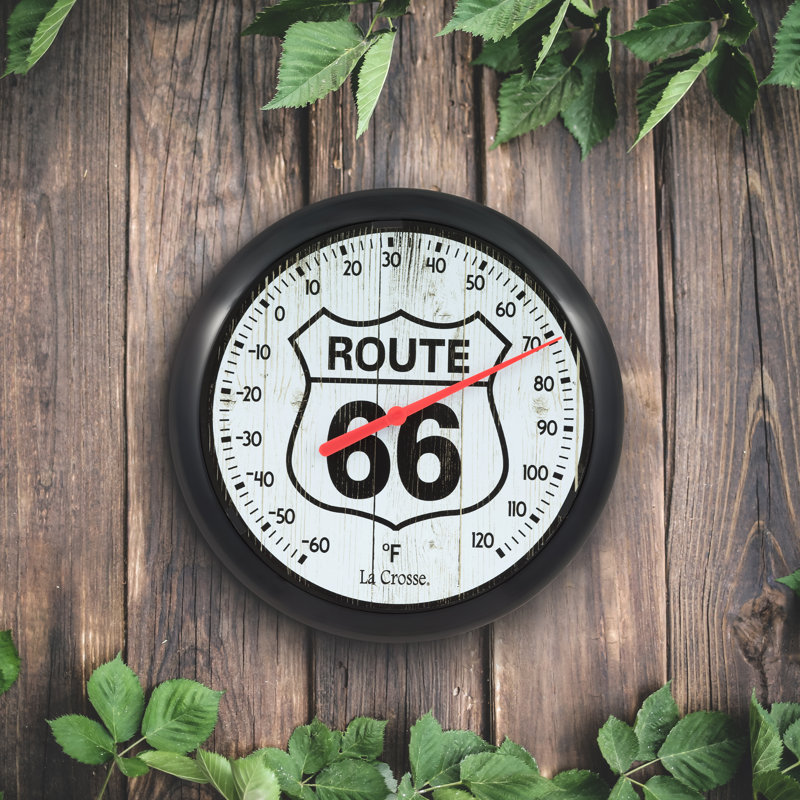 Thermomètre à cadran rond La Crosse Route66