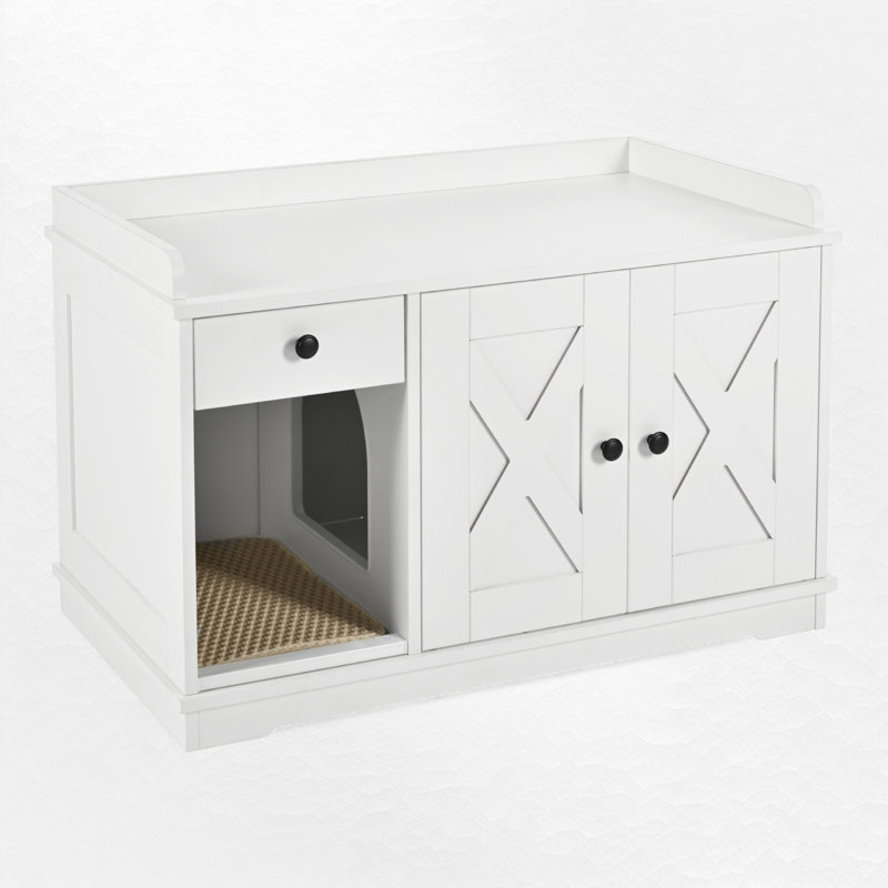 Enclos pour chat litière