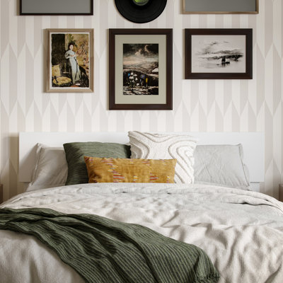 Daurice Solid Wood Panel Headboard