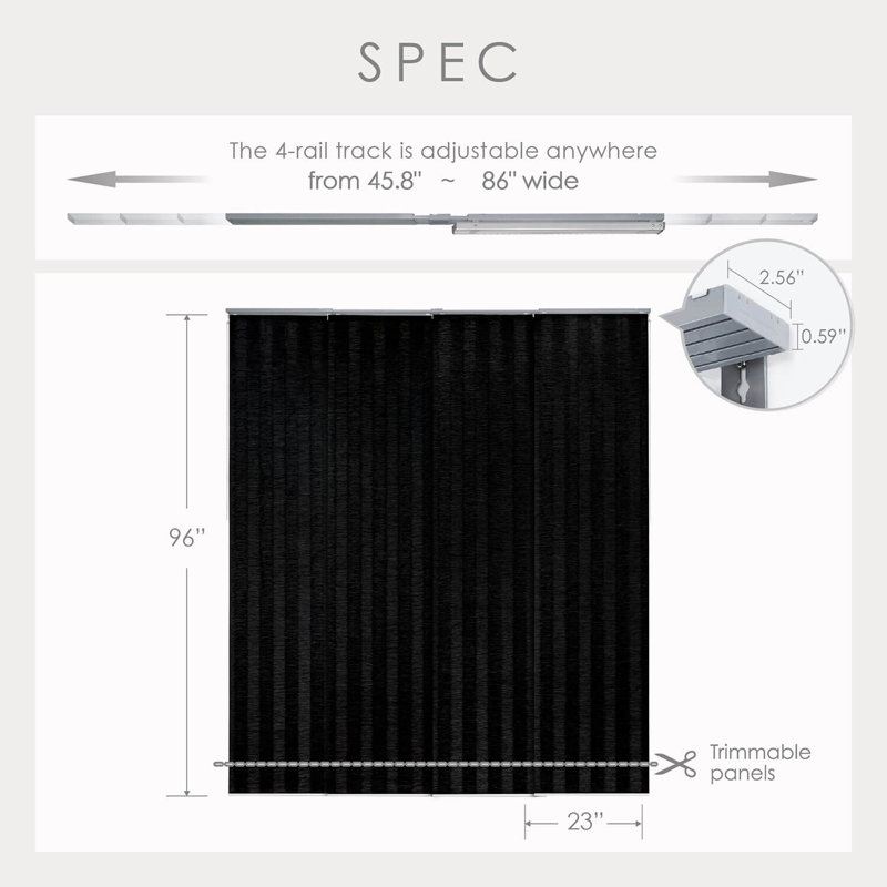 Curated Sharmaine Room Darkening Vertical Blin