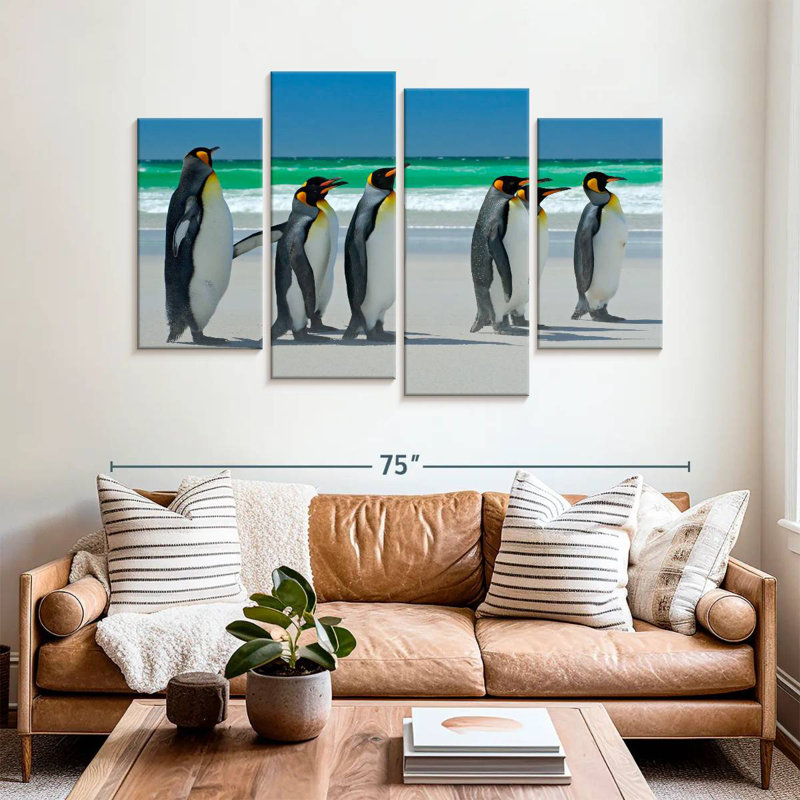 Brampt Penguin Buddies, 42" H x 68" W