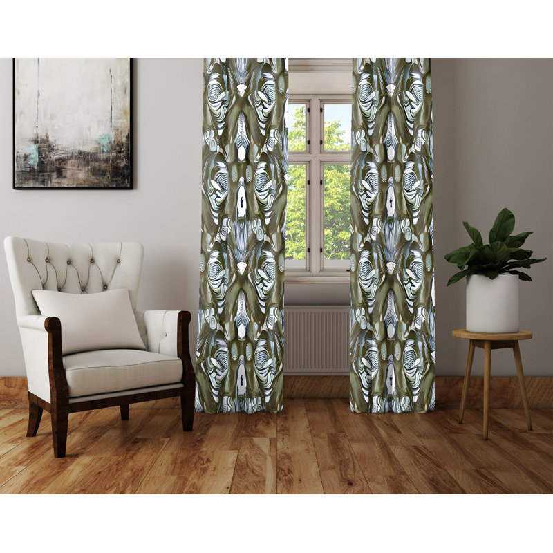 Rideau en polyester Geovany, L 40 po x L 52 po