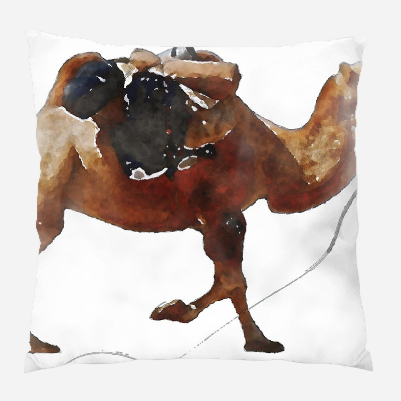  Coussin Camel, Microsuède, Intérieur