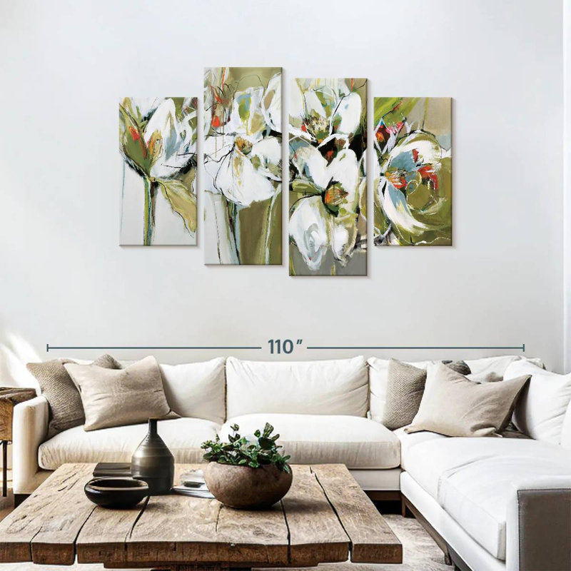 Avery Abstract Spring Blooms, 48" H x 75" W