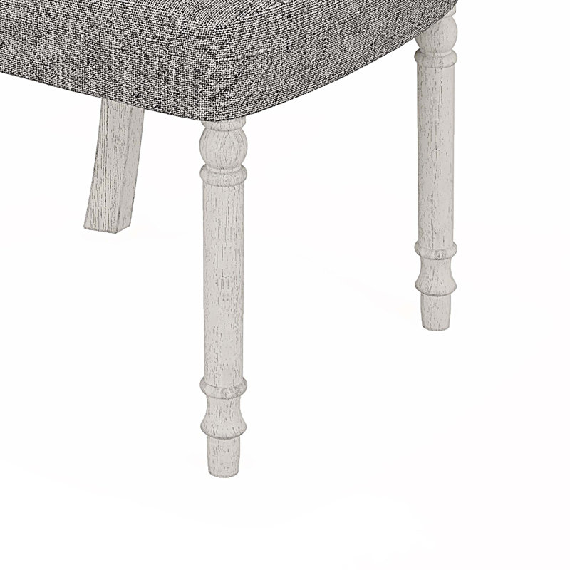 Chaise d'appoint rembourrée, ensemble de 2