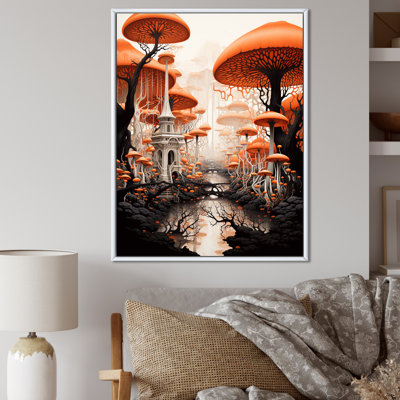 Magical Mushroom Vintage Landscape - impression