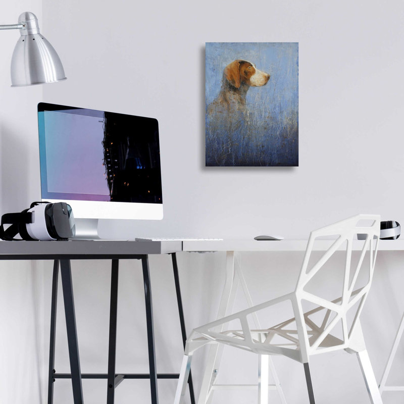 «A Very Good Dog» par Matt Flint, art mural en verre acrylique, H 16 po x l 12 po