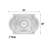 Blanco Rectangular Chandelier Ceiling Medallion-99929715