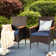 Alyah Stretchable Dining Table With 6 PE Rattan Chairs-6-Person Dining Set