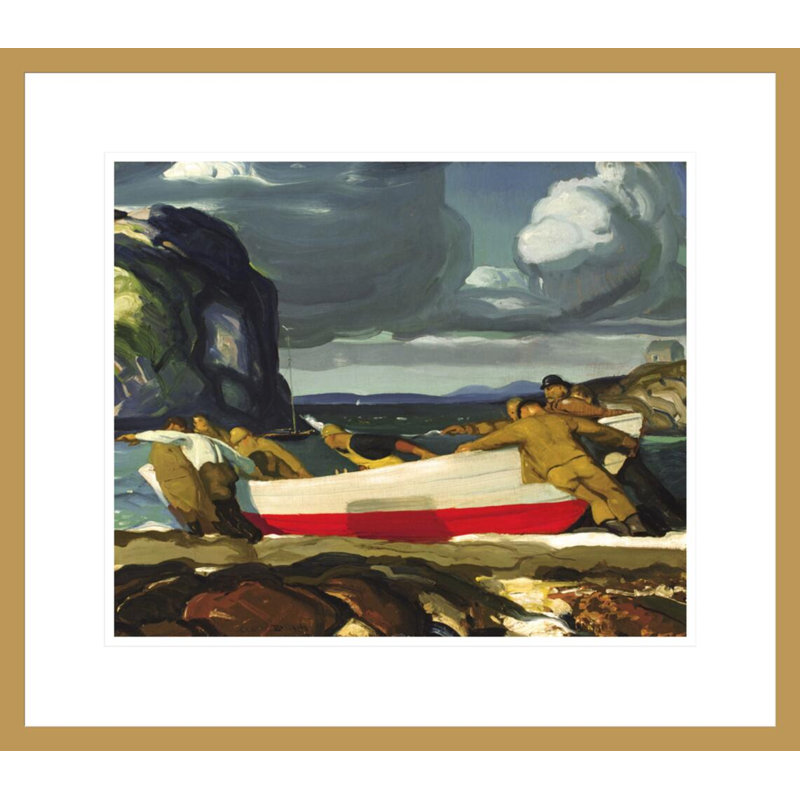 «The Big Dory» par George Wesley Bellows - Estampe numérique encadrée, H 17,75 po x l 20,23 po