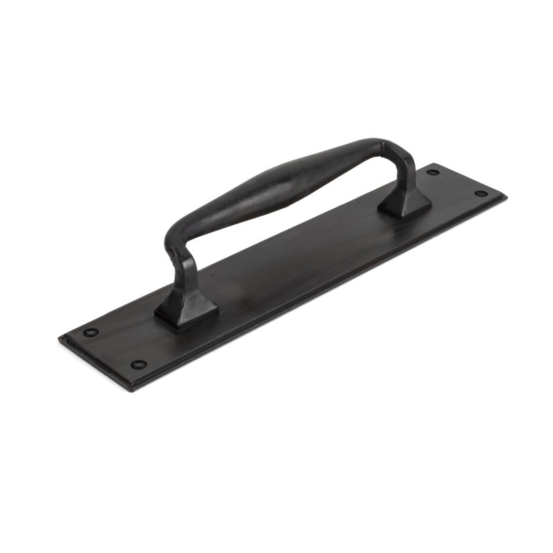 Pull Handle on Backplate, Black