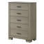 Mobilier de chambre à coucher moderne à 5 tiroirs