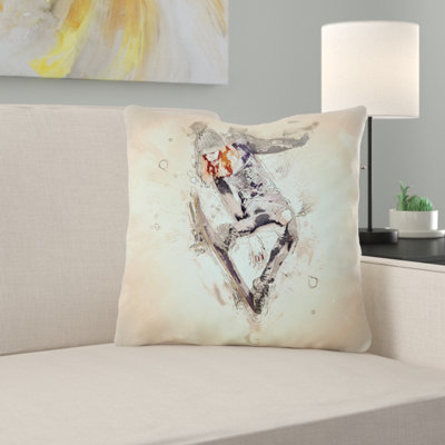 Coussin décoratif squelette