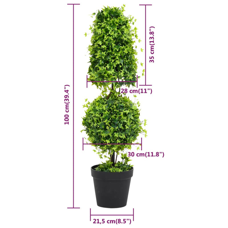100cm Faux Boxwood Plant in Pot
