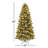 7.5' Pre-Lit Artificial Slim Oklahoma Pine Tree