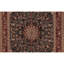 Hand Knotted Wool Oriental Area Rug in Navy And Red