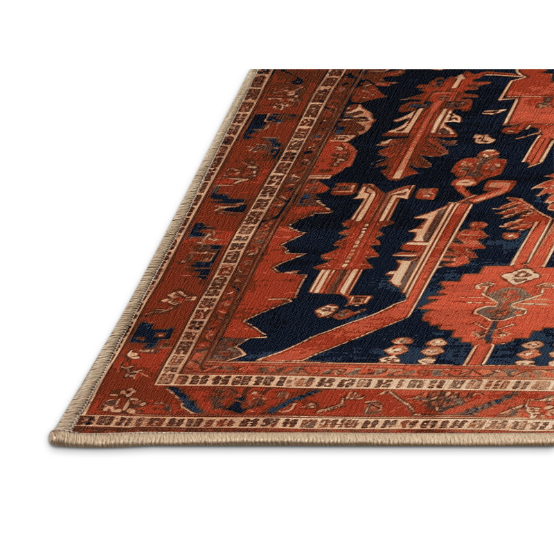 Tapis brun lavable à la machine, Rectangulaire 2 pi x 3 pi