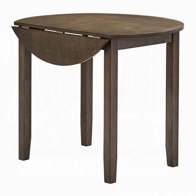 Round Dining Table with Drop Leaf