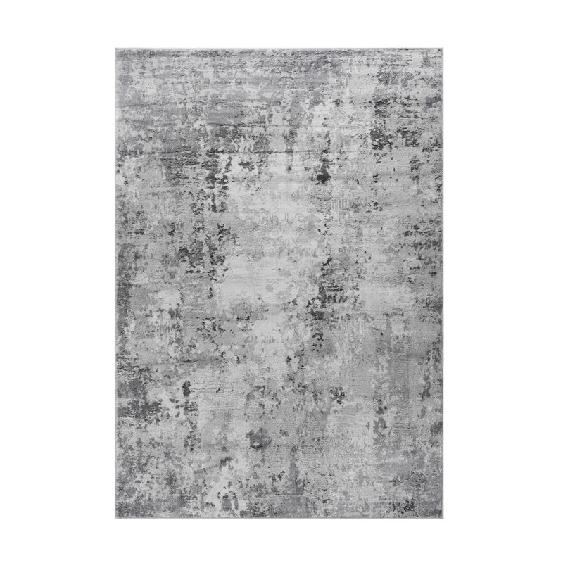Area Rug, Collection 5X7 Light Grey / Abstract