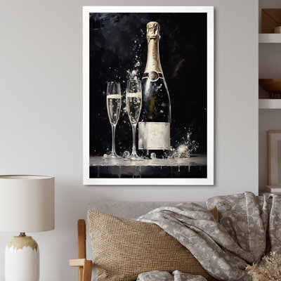" Cuves Sparkling Champagne Canvas "