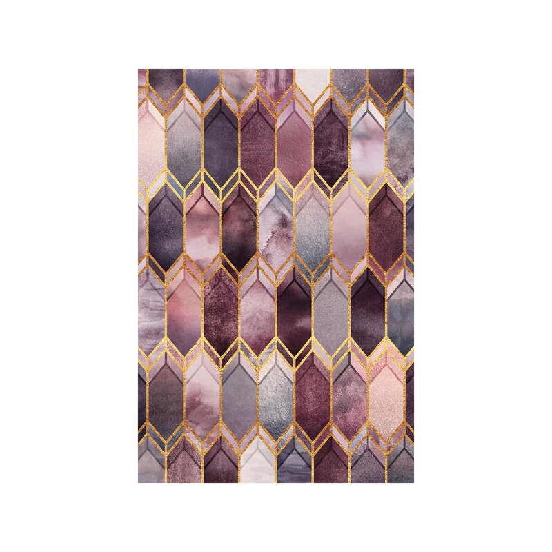 Dreamy Stained Glass by Elisabeth Fredriksson - Print on Canvas, 30.48 cm H x 45.72 cm W, No Frame