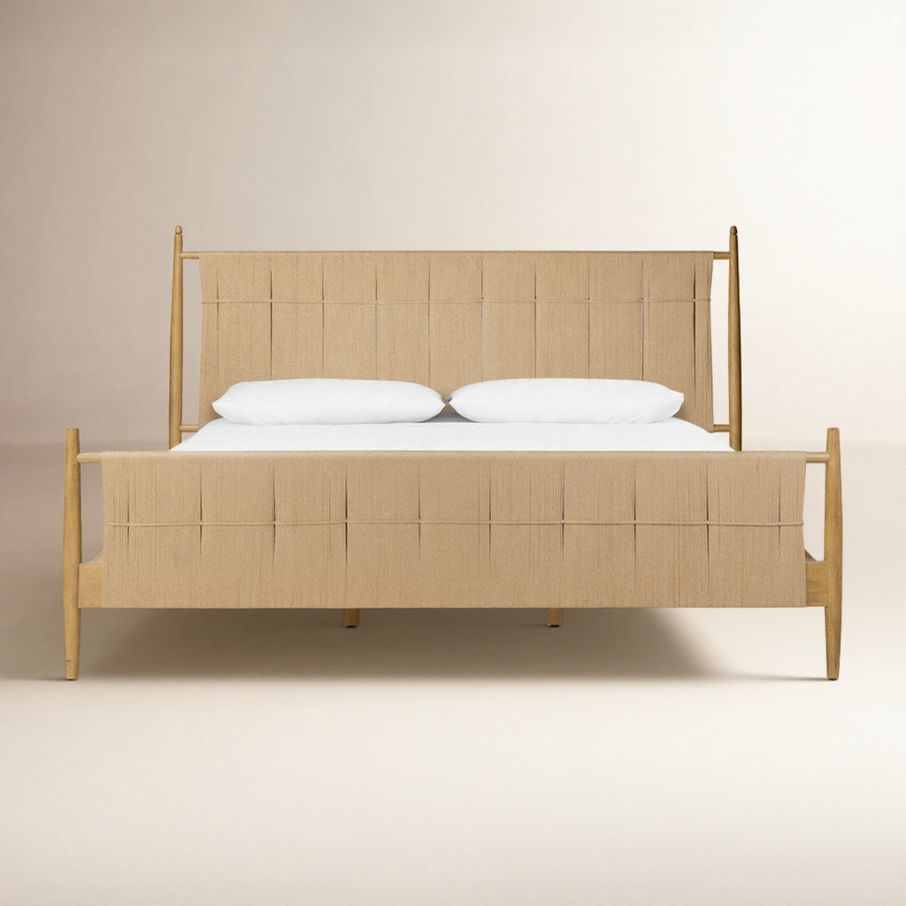 Amber Lewis x Four Hands Richard Bed, King, Burnished Parawood