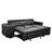 Huratio 102.7'' L-Shaped Reversible Sectional Sleeper Sofa 2 In 1 Convertible Sectional Sofa With Pull Out Bed, Storage Chaise And 2 Stools-715508348