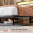 Floating Bed Frame with Storage Headboard,Modern Metal Platform Bed with LED & Charging Station,No Box Spring Needed-415207673