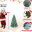 Arbre de Noël 7,5 pi bleu, 2148 pointes, aspect corsé d'aspect naturel, support en métal renforcé pour arbre des Fêtes avec teinte, installation rapide, présentoir de fêtes robuste